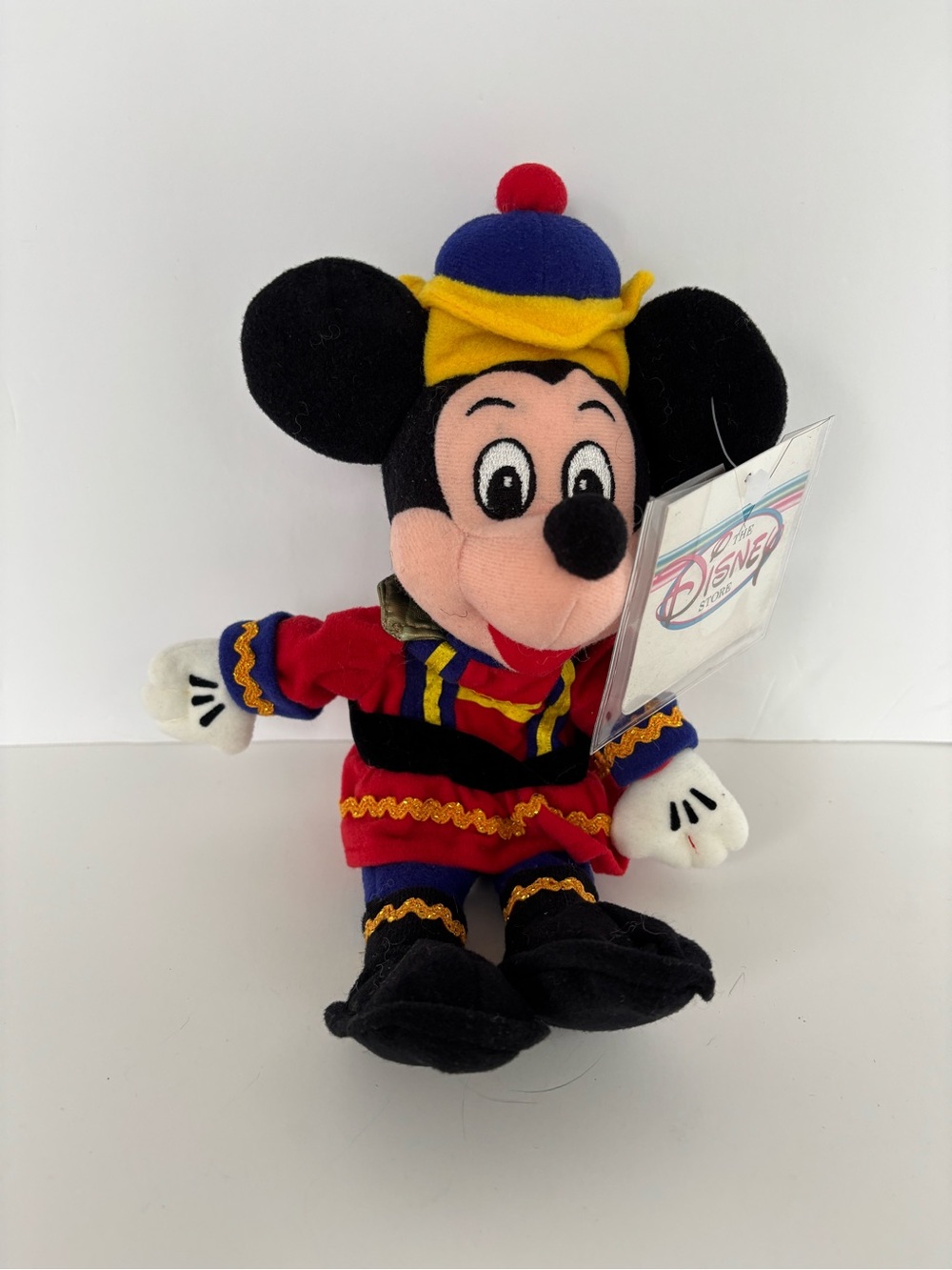 VTG Disney Store Nutcracker Mickey Mouse Holiday Bean Bag Plush 8"